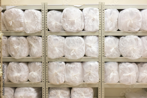 view of a hospital clean linen