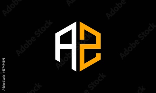 AZ and ZA or A and Z Abstract Letter Mark Logo Template for Business