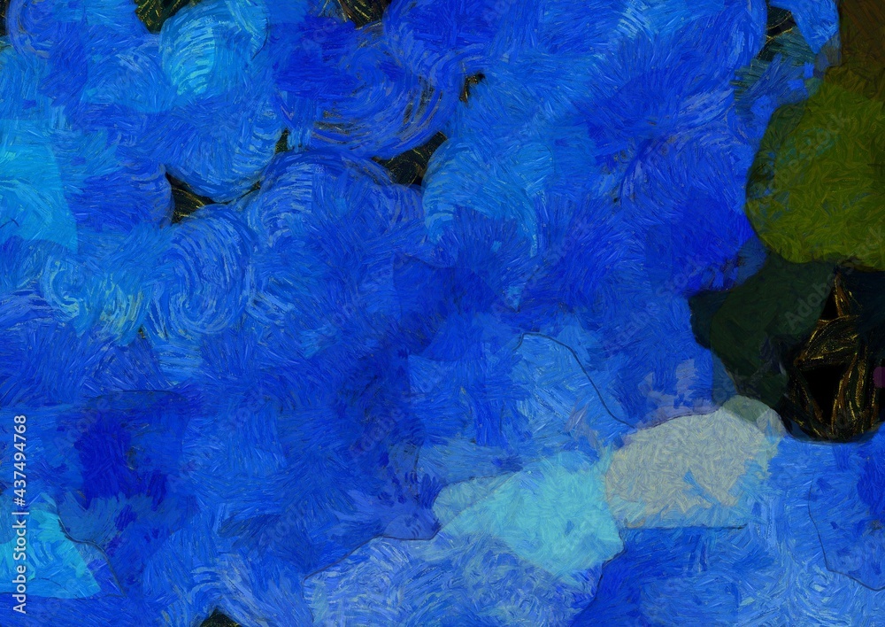 Naklejka premium Abstract oil painting background Impressionist style illustrated to create designs.