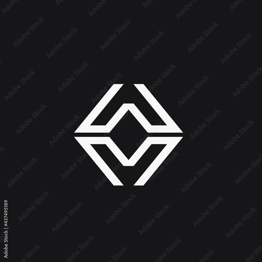 Initial letter WM logo design vector. Initial letter WM logo design vector.