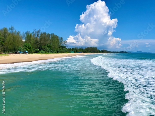 Natai beach in Phang Nga, Thailand.  photo