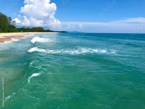 Natai beach in Phang Nga, Thailand.  photo