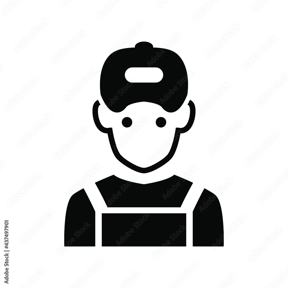 Mechanic icon vector graphic illustration