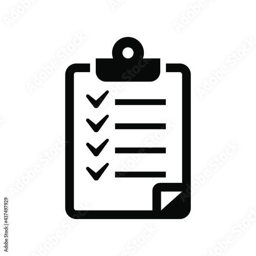 Checklist icon vector graphic illustration