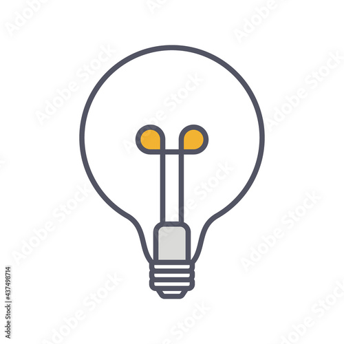 Creative Idea Line Icon. Lightbulb education, innovation logo. Vector Illustr...