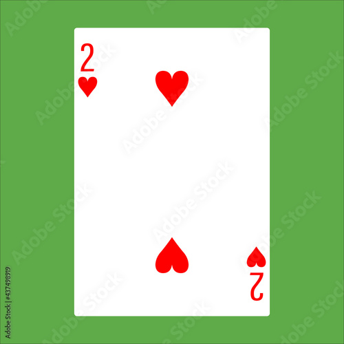 Illustration for heart poker card
