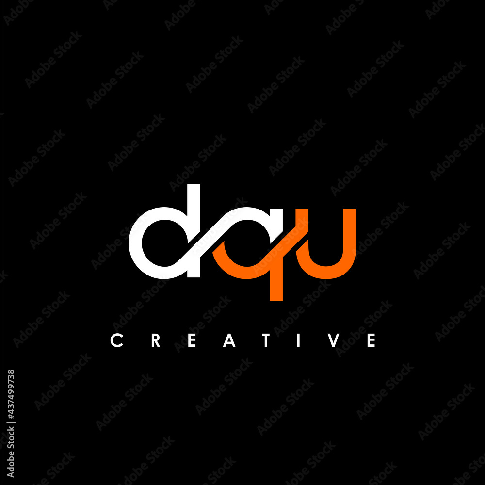 DQU Letter Initial Logo Design Template Vector Illustration DQU Letter Initial Logo Design Template Vector Illustration