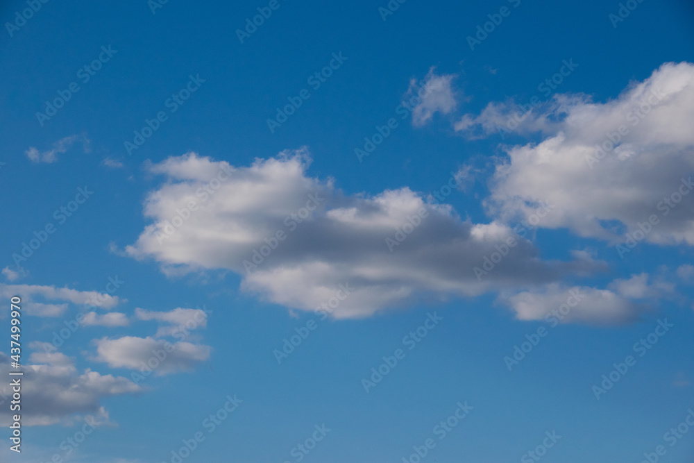 Beautiful sky with clouds, copy space, beautiful background with place for text