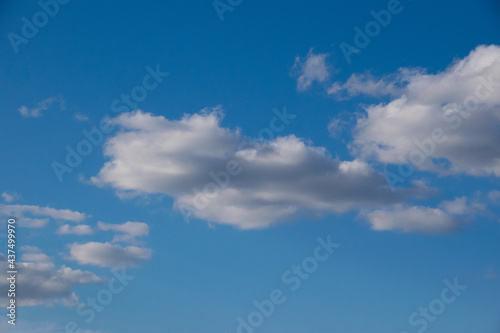 Fototapeta Naklejka Na Ścianę i Meble -  Beautiful sky with clouds, copy space, beautiful background with place for text