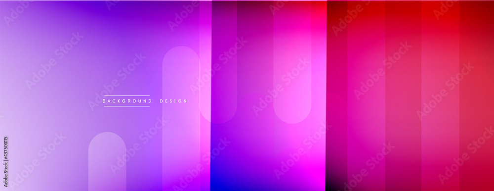 Dynamic lines abstract background. 3D shadow effects and fluid gradients. Modern overlapping forms