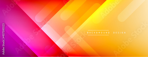 Dynamic lines abstract background. 3D shadow effects and fluid gradients. Modern overlapping forms