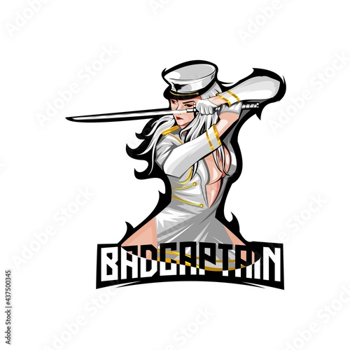 woman captain with samurai