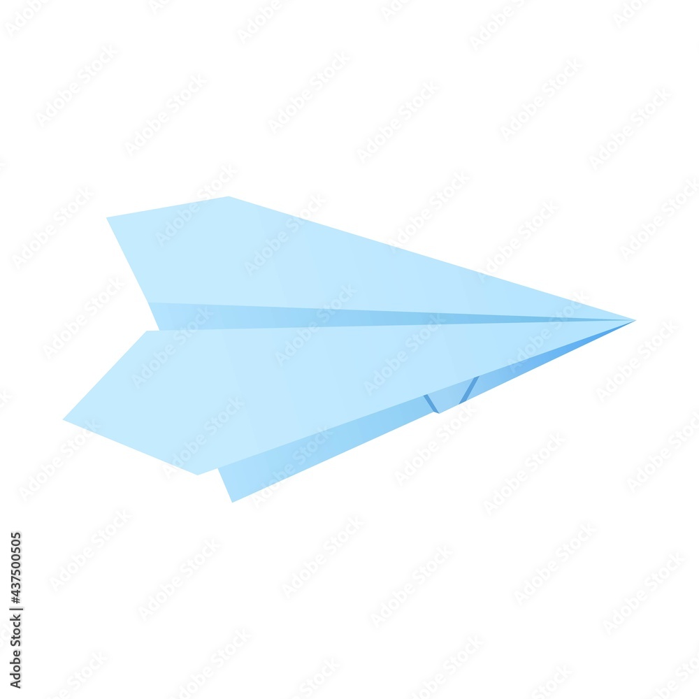 Paper origami shape - airplane. The Japanese art of folding paper figures is a hobby, needlework Paper origami shape - airplane. The Japanese art of folding paper figures is a hobby, needlework
