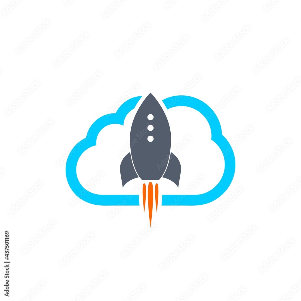 Business Rocket icon isolated on white background Business Rocket icon isolated on white background