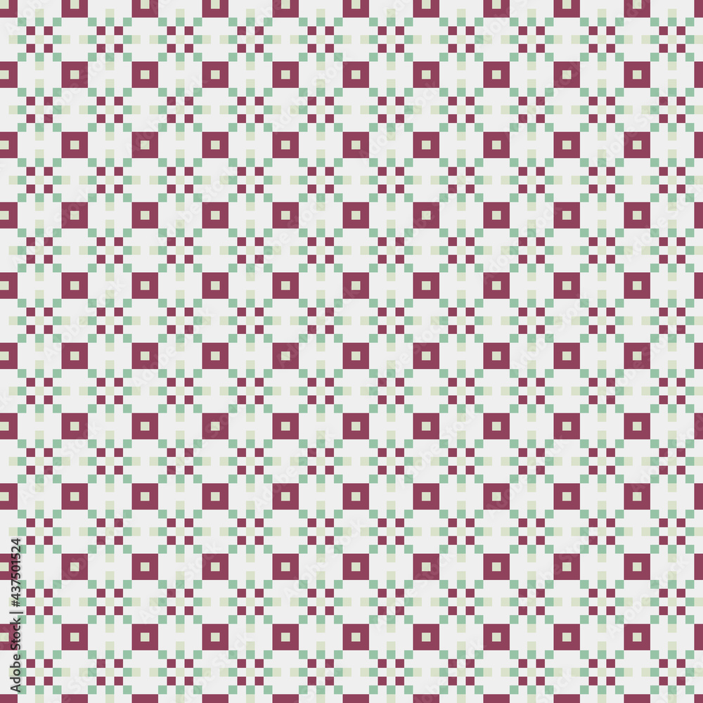 Abstract Cross Pattern generative computational art illustration