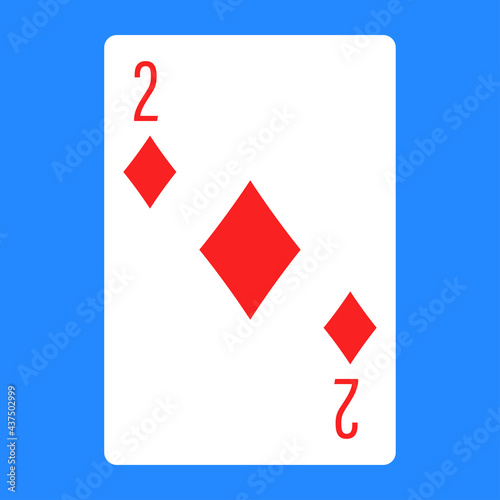 Illustration for diamond poker card