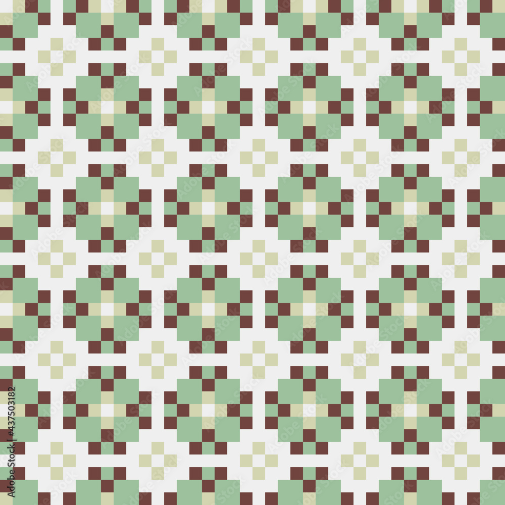 Fototapeta premium Abstract Cross Pattern generative computational art illustration