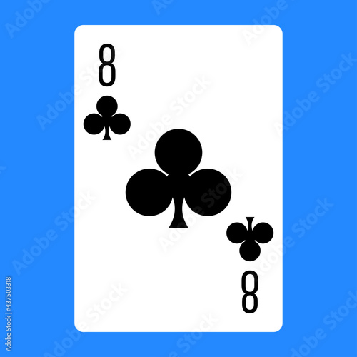 Illustration for club poker card