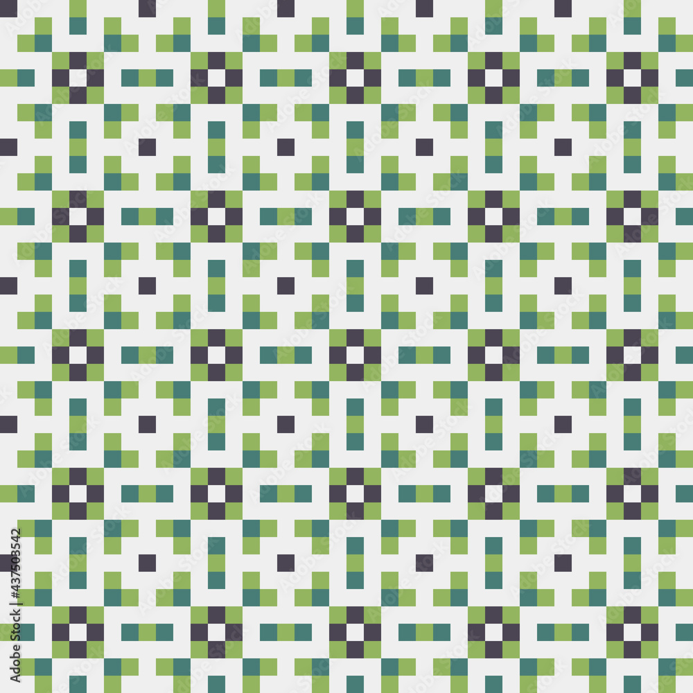 Fototapeta premium Abstract Cross Pattern generative computational art illustration