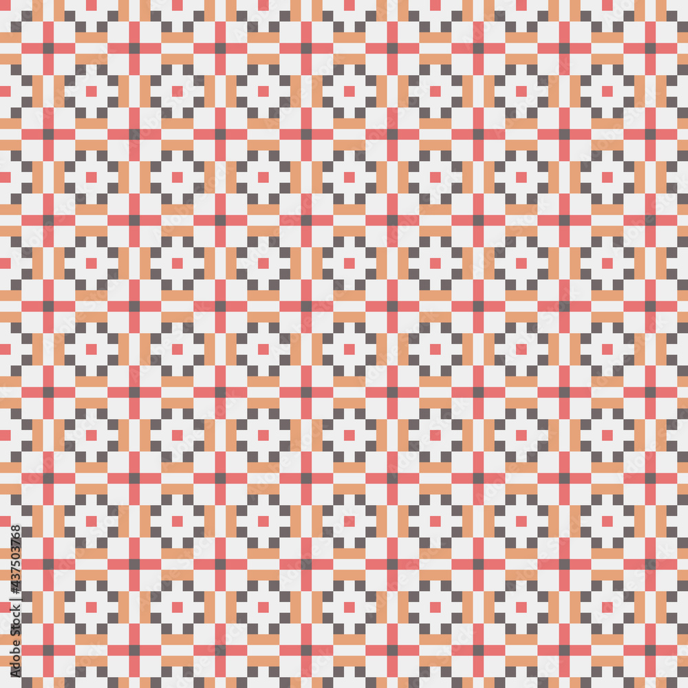 Abstract Cross Pattern generative computational art illustration
