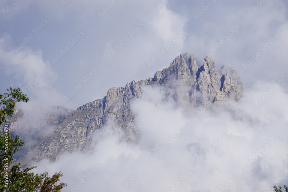 clouds over the mountains in Serre Ponçon, France clouds over the mountains in Serre Ponçon, France