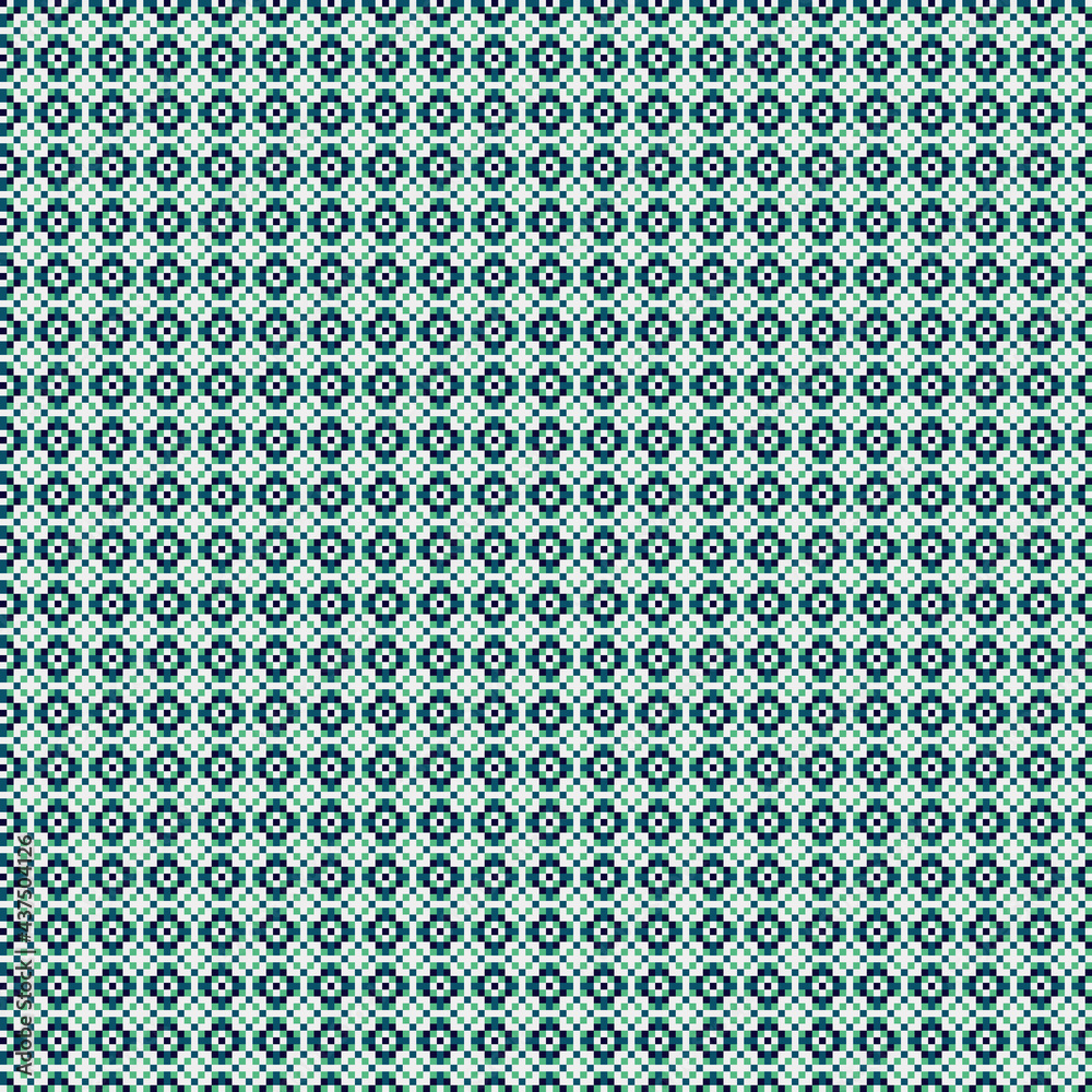 Abstract Cross Pattern generative computational art illustration