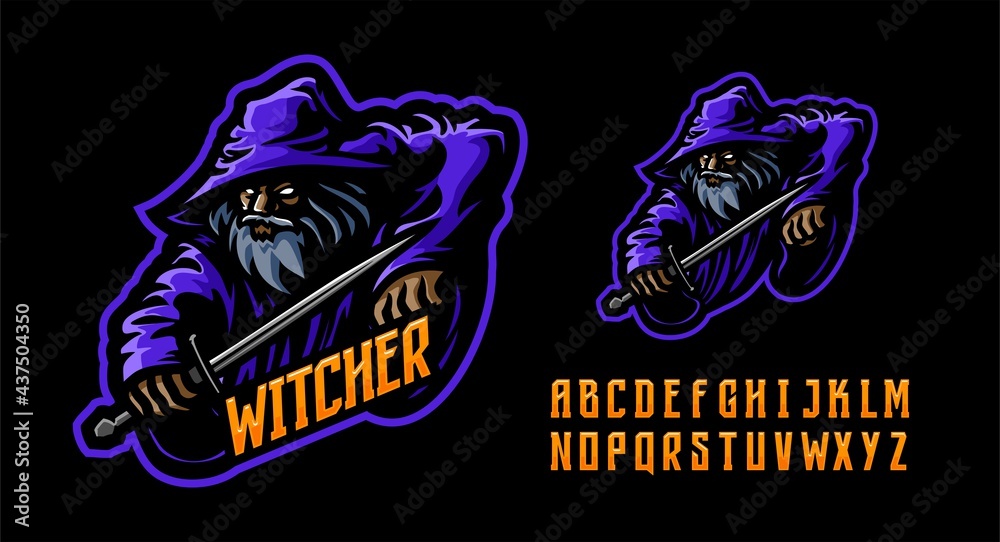 illustration vector graphic of Wizard mascot logo perfect for sport and e-sport team