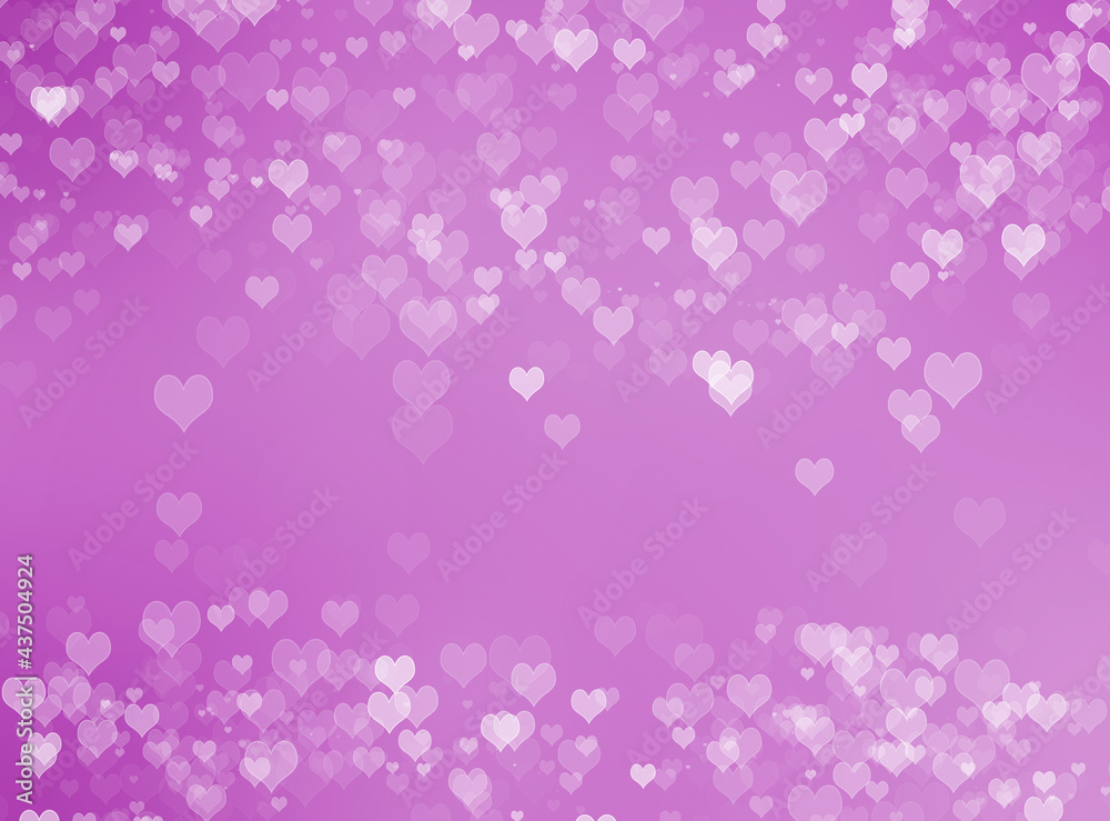 Abstract pink bokeh background with hearts theme. Abstract pink bokeh background with hearts theme.