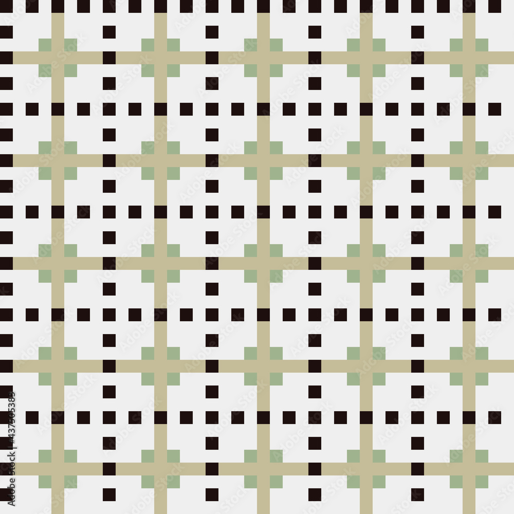 Fototapeta premium Abstract Cross Pattern generative computational art illustration