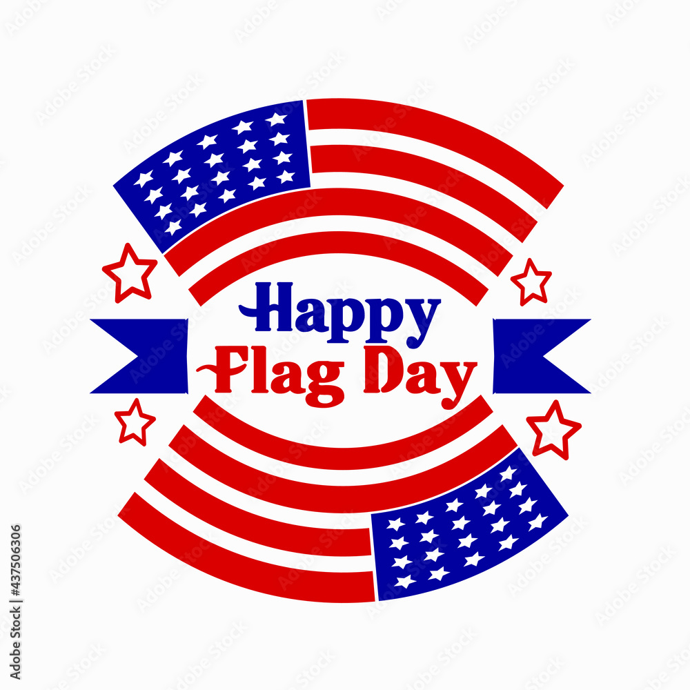 Happy Flag Day United States Of America Background.