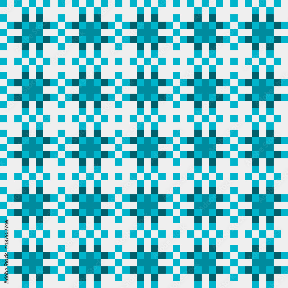 Abstract Cross Pattern generative computational art illustration