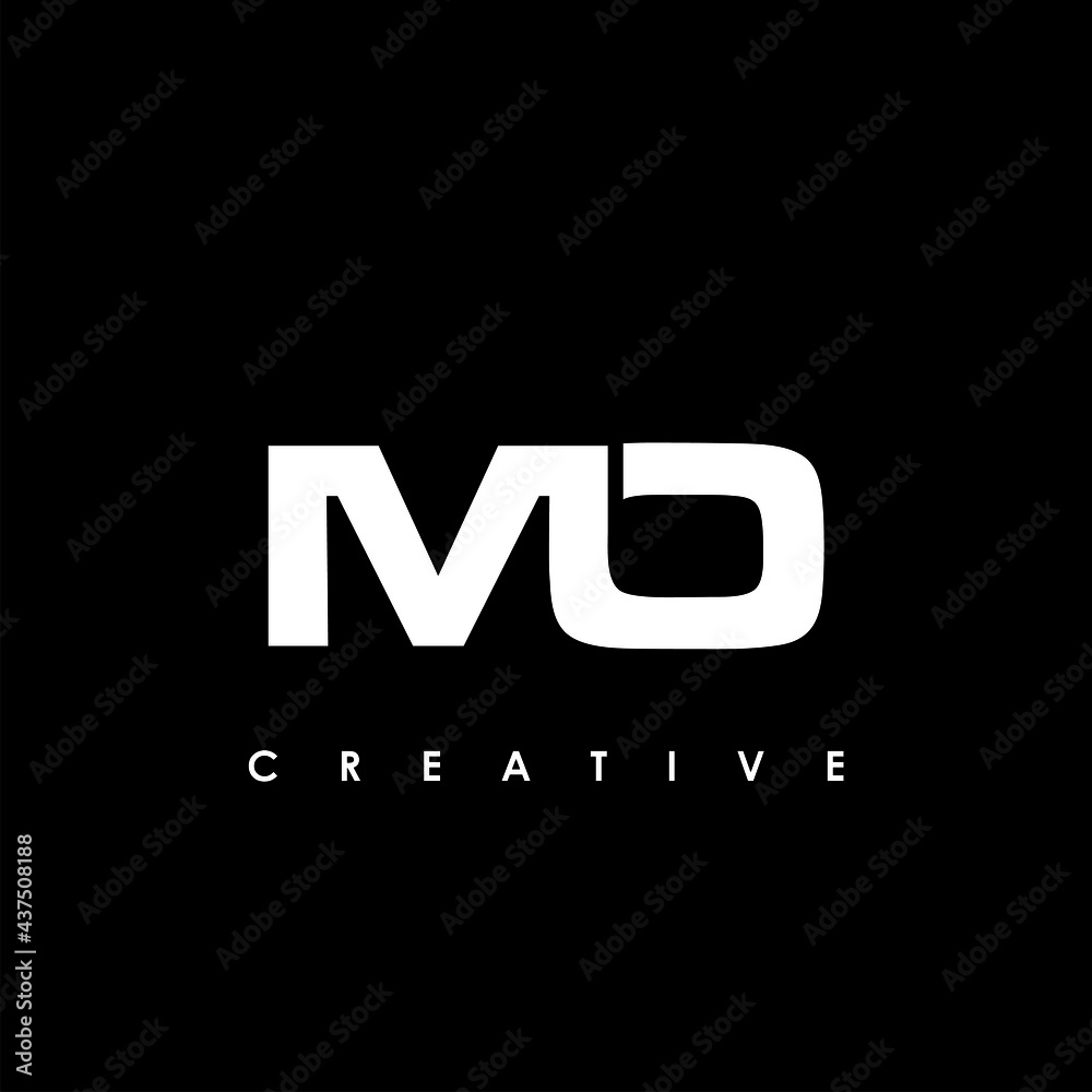 MO Letter Initial Logo Design Template Vector Illustration