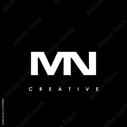 MN Letter Initial Logo Design Template Vector Illustration