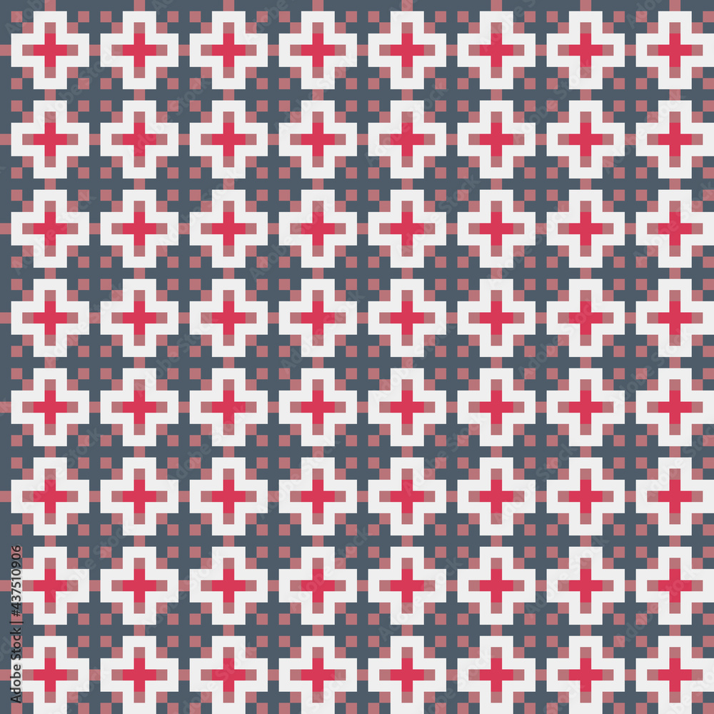 Abstract Cross Pattern generative computational art illustration Abstract Cross Pattern generative computational art illustration