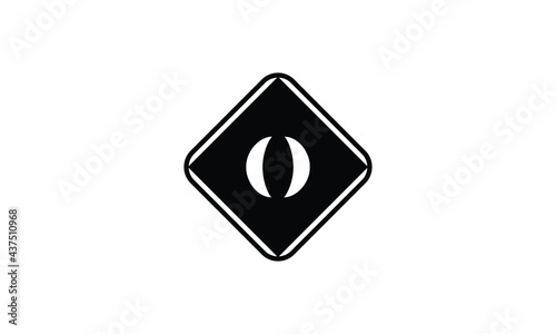 Free Download Initial Letter O Square Shape Vector Monogram Logo. O Letter Logo Template - GFXLoad