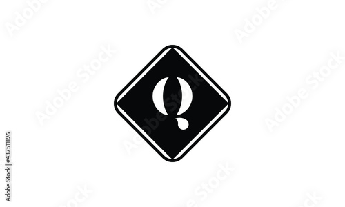 Free Download Initial Letter Q Square Shape Vector Monogram Logo. Q Letter Logo Template - GFXLoad