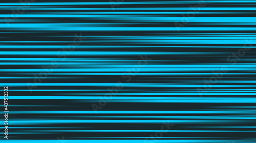 Blurry glowing blue stripes in motion on a black background.