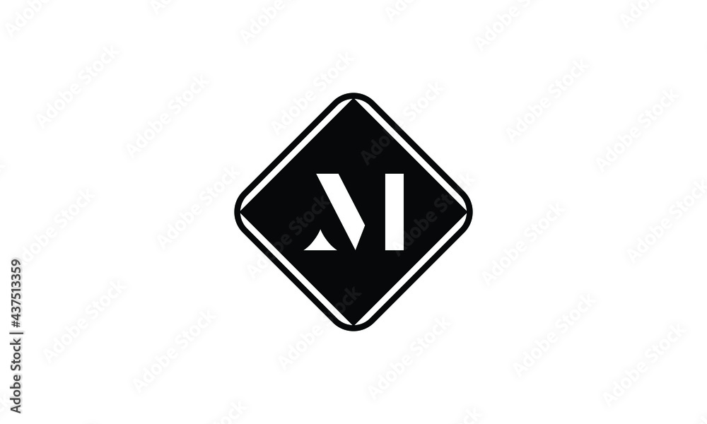 Initial Letter M Square Shape Vector Monogram Logo. M Letter Logo Template Initial Letter M Square Shape Vector Monogram Logo. M Letter Logo Template