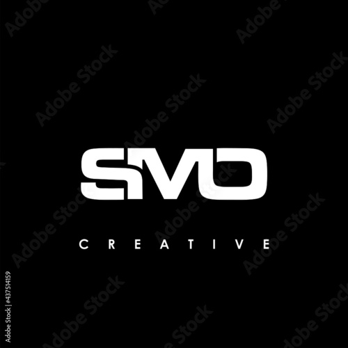 SMO Letter Initial Logo Design Template Vector Illustration