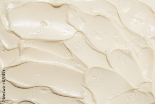 White whipped cream texture.