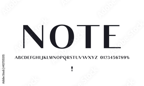Sans serif font in classic style