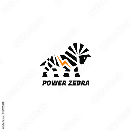 Power Zebra | Animal Logo Power