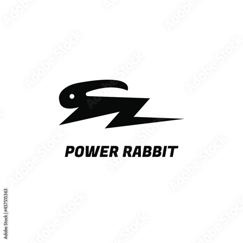 Power Rabit | Animal Logo Power