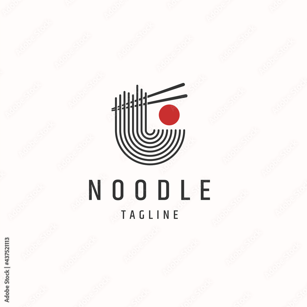 Noodle ramen logo icon design template vector Noodle ramen logo icon design template vector