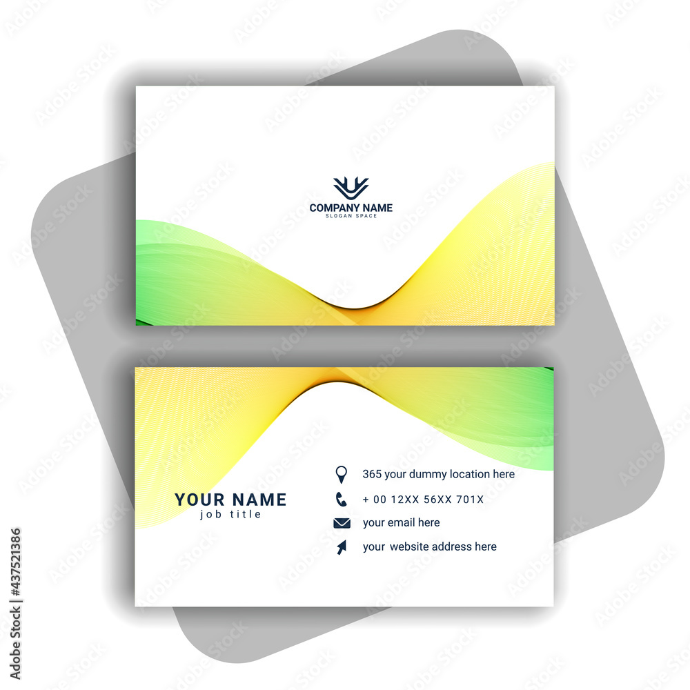 Fototapeta premium colorful Modern Business-Card Set