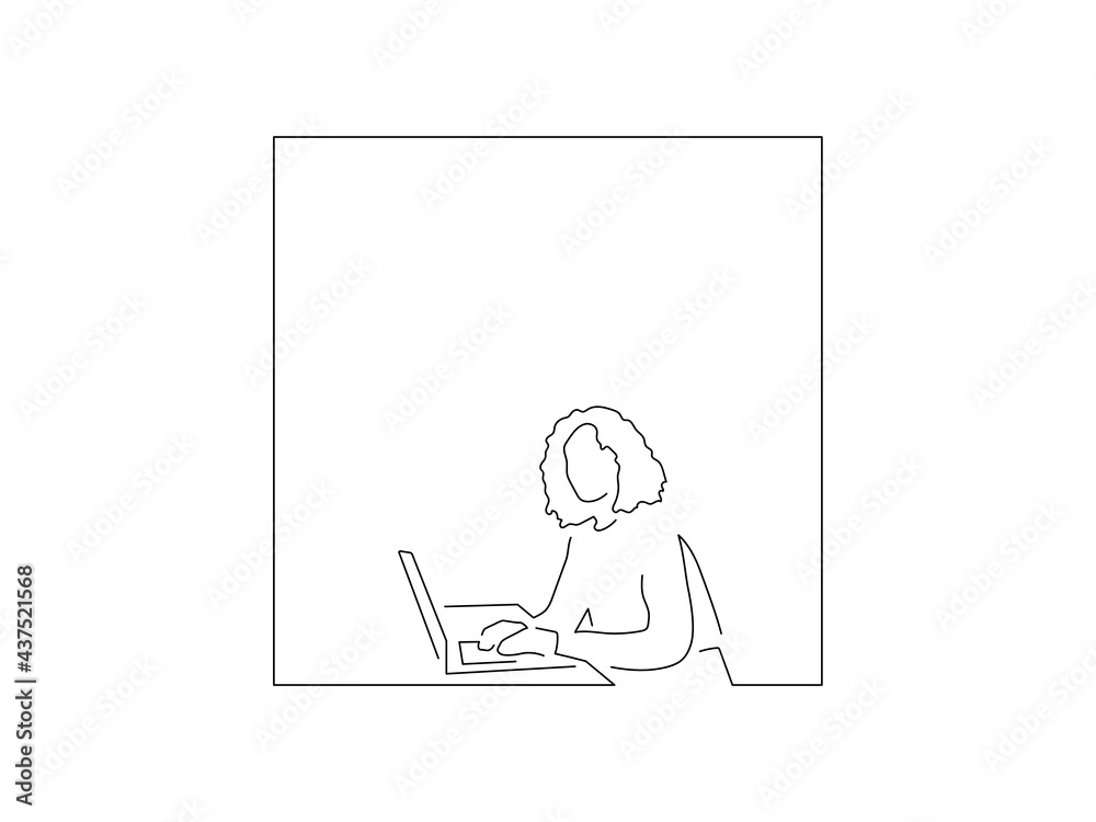 Teamwork line drawing, vector illustration design. Teamwork line drawing, vector illustration design.