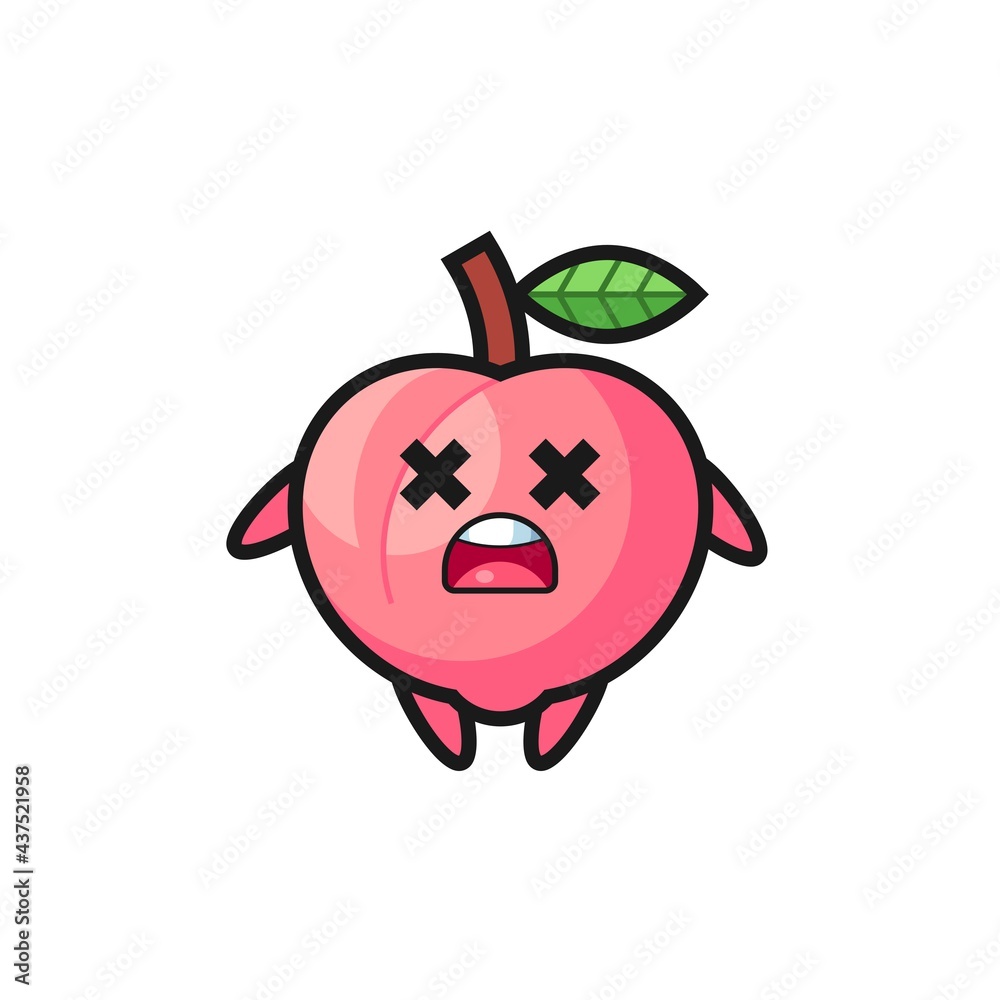 the dead peach mascot character the dead peach mascot character