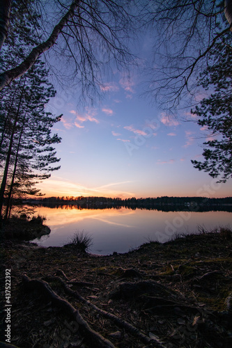 lake sunset