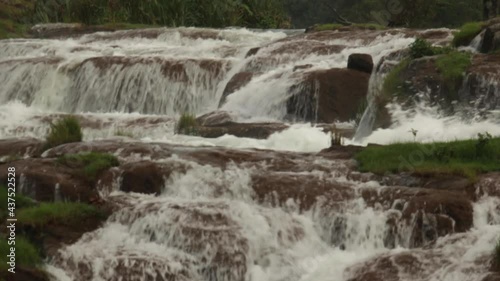 waterfall in the mountains