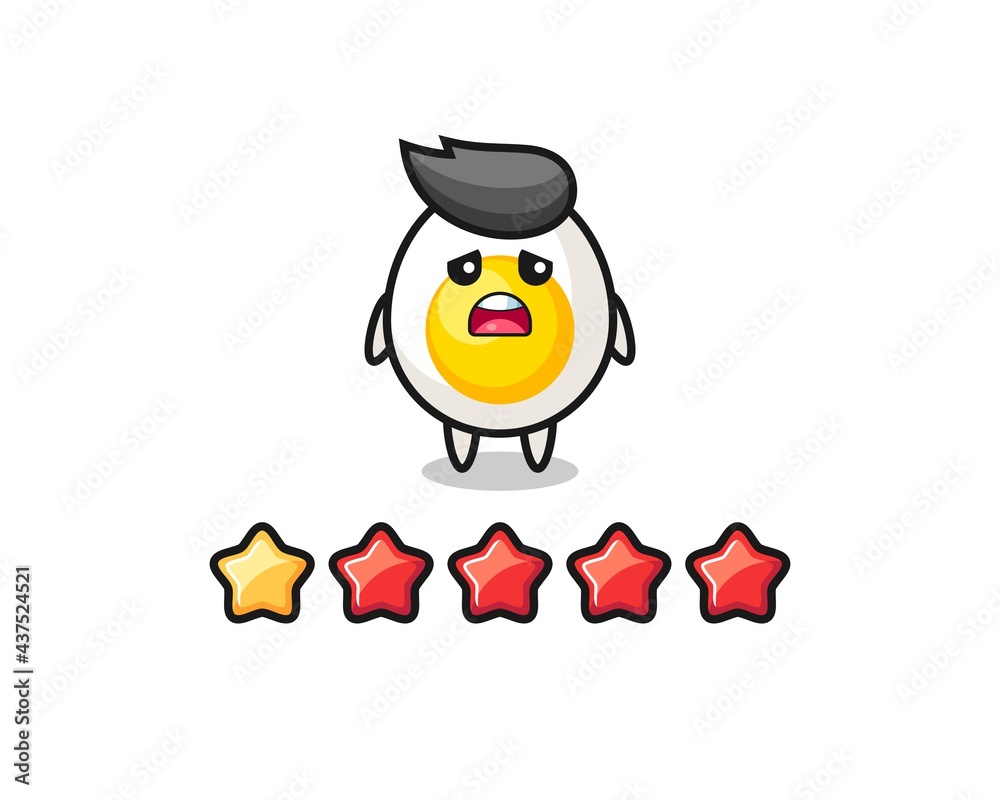 Fototapeta premium cute boiled egg with social media thumbs up symbol